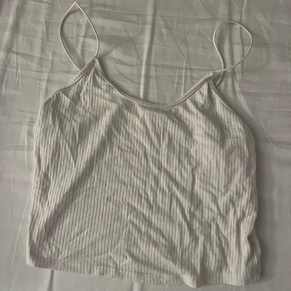 Bozzolo Light Gray Ribbed Camisole - Picture 1 of 1